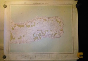 Mapa dos Açores - Ilha de São Miguel