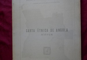 Carta Étnica de Angola (esboço). Instituto de Investigação Científica de Angola. 1970