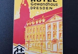 Alemanha Hotel Gewandhaus Dresden Rótulo de bagagem original