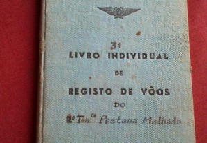Livro Individual de Registo de Voos Moçambique 1952