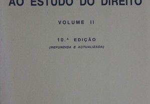 Livro "Introdução ao Estudo do Direito" - Volume II