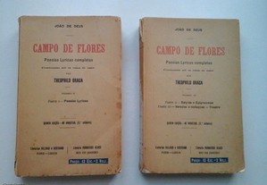 Livro: Campo de Flores, de João de Deus, 2 volumes