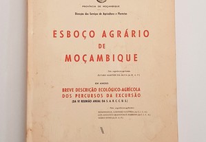 Esboço Agrário de Moçambique 1958 Lourenço Marques Ilustrado