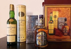 Whisky Chivas e Glenlivet 12