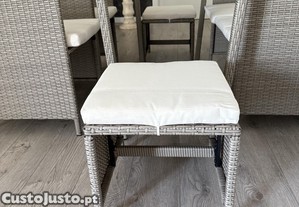 Conjunto 6 peças jardim novo