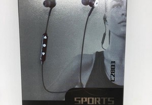 Auriculares Bluetooth Sport com microfone