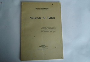 Varanda de Babel opúsculo 1936