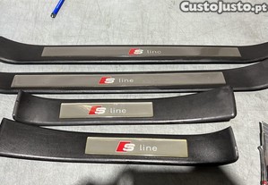 Soleiras Portas Audi A4 B6 B7 S line 2001 a 2007