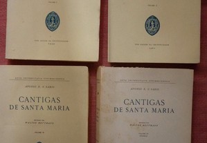 Cantigas de Santa Maria, ed. Walter Mettmann, 4 vols., Coimbra, Universidade, 1959-1972