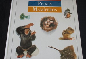 Livro Aves Peixes Mamíferos Enciclopédia Visual