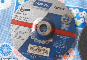 disco de corte aço inox 180mm norton