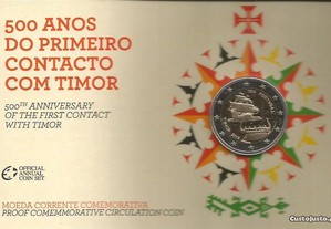 Espadim - Proof - 2 euro de 2015 - 500 anos de Timor