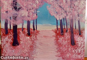 Floresta Encantada Quadro em Acrílico 30x40