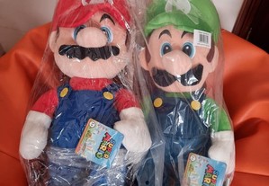 Peluche Super Mario e Luigi com 50 cm