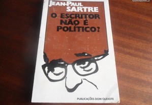 "O Escritor não é Político?" de Jean-Paul Sartre