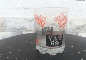 Balde gelo vidro Whisky Vat 69