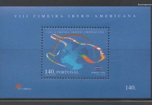 Bloco 205. 1998 / VIII Cimeira Ibero-Americana. NOVO.