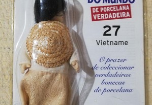 Bonecas do Mundo (Vietname) Porcelana Verdadeira