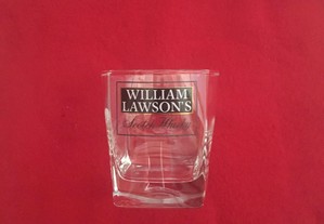 Copo vidro Whisky William Lawsons,NOVO