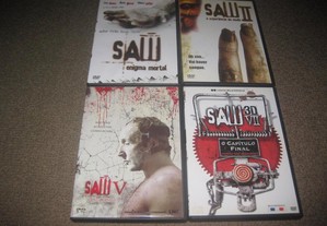 4 DVDs da saga "Saw"
