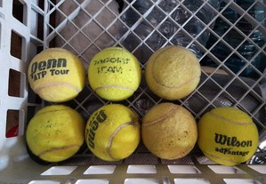 7 Bolas de tênis Usadas 2E Todas