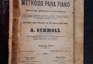 1ª Parte Methodo Piano Theórico, Prático . 1912