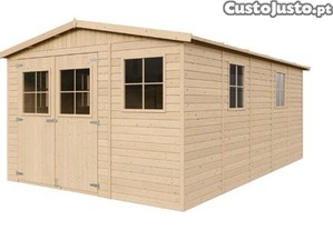 Abrigo de Madeira TIMBELA M337 + M337G com Chão (14,94 m² - 226x516x324 cm)
