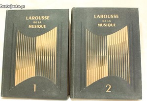 Larousse de la musique - 2 Volumes livro raro 1957