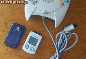 Dreamcast comando e acessrios.