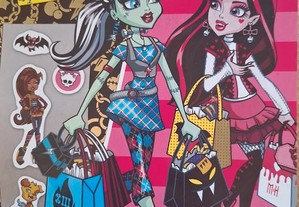 Caderneta Monster High, Stick& Stack   Completa 