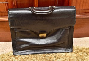CEANCAREL - Vintage Full Grain Leather Briefcase Made in Portugal