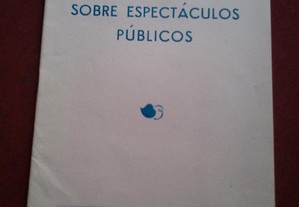 Nova Legislação Sobre Espectáculos Públicos-s/d 1959?