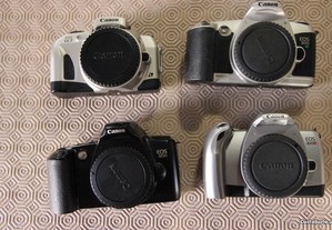 4 corpos Canon EOS - usadas