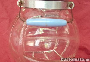 Antigo frasco de mercearia (rebuçados). Tem 16 cm de altura