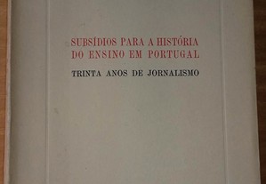 Subsídios para a História do Ensino em Portugal