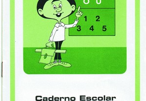 4 Cadernos escolares antigos - anos 60/70