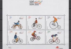 Bloco 231. 2000 / 100 Anos da União Ciclista Internacional. NOVO.
