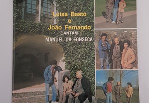 LP Vinil Luísa Basto e Jorge Fernando Cantam Manuel da Fonseca 