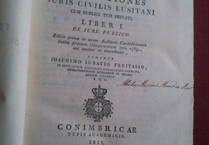 Pascoal José Melo-Institutiones Juris Civilis Lusitani-1815