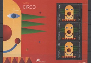 Bloco 253. 2002 / Europa 2002 - O Circo - Açores. NOVO.