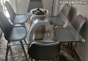 Mesa da sala + 6 cadeiras