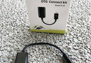 Adaptador OTG Micro USB para USB - Novo
