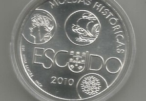 Espadim - Moeda de 10 euro de 2010 - 100 anos do Escudo