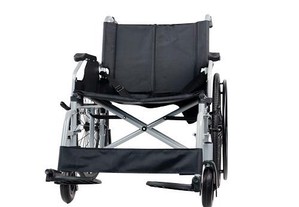 Cadeira de rodas, largura 60cm, até 225kg, rodas removíveis