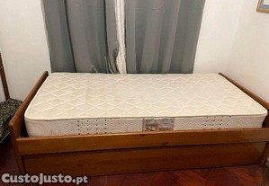 Cama de solteiro com gavetão