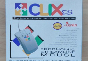 Rato computador Vintage Genius Clix Mouse