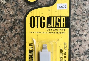 Adaptador OTG Lightning para USB (iPhone / iPad)