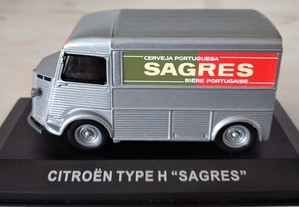 * Miniatura 1:43 "Carrinhas de Distribuição" | Citroen Type H | Publicidade: "Sagres"