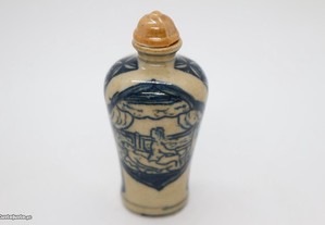Snuff Bottle Porcelana Chinesa Cenas Eróticas XIX