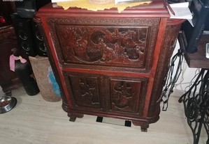 Bar em madeira antigo chinês bom estado